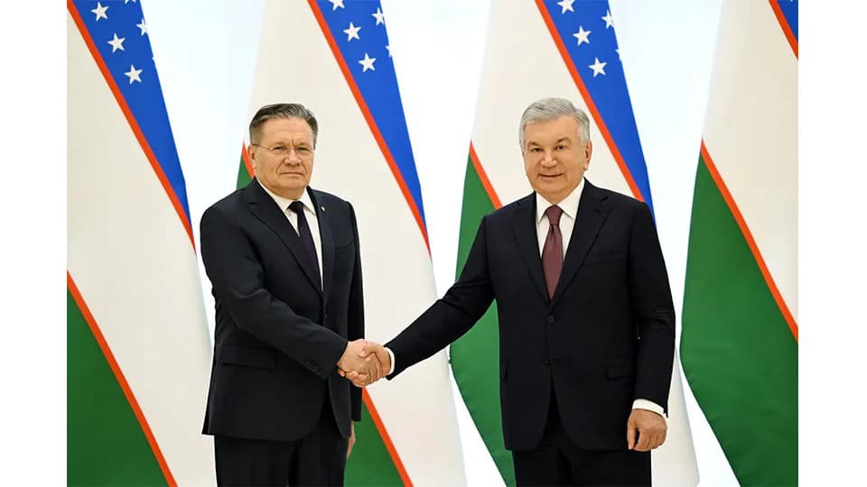 Rosatom chief briefs Uzbek president on progress of country's first nuclear power plant