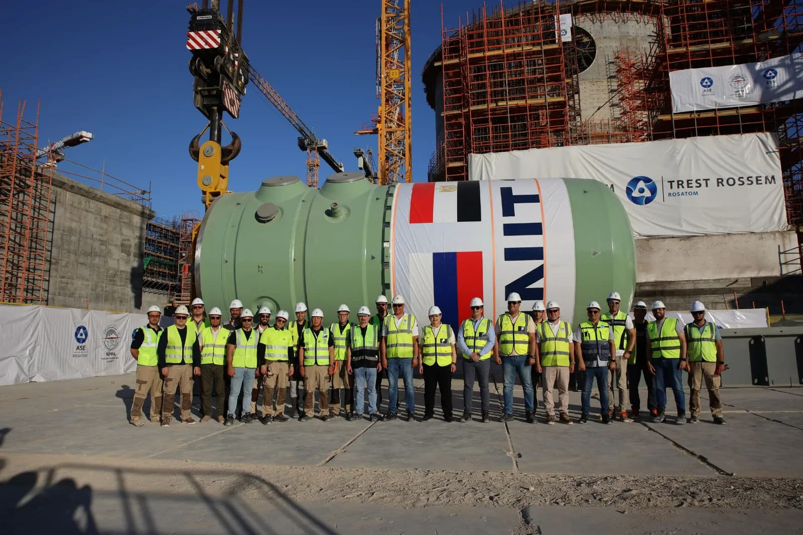 Reactor Pressure Vessel installed at second unit of Egypt’s El-Dabaa NPP