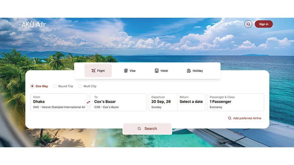 Akij Air targets full-service digital travel platform as Bangladesh OTA market matures