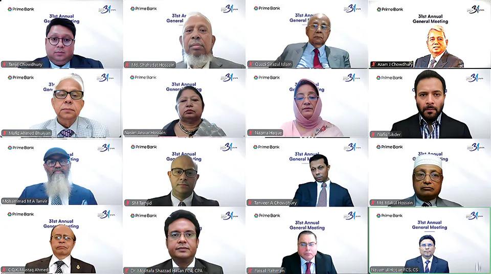 Prime Bank holds 31st annual general meeting virtually