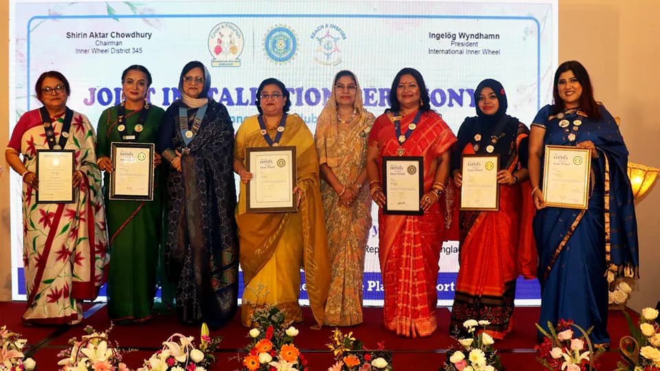 Six Inner Wheel Clubs hold Joint Installation Ceremony in Dhaka