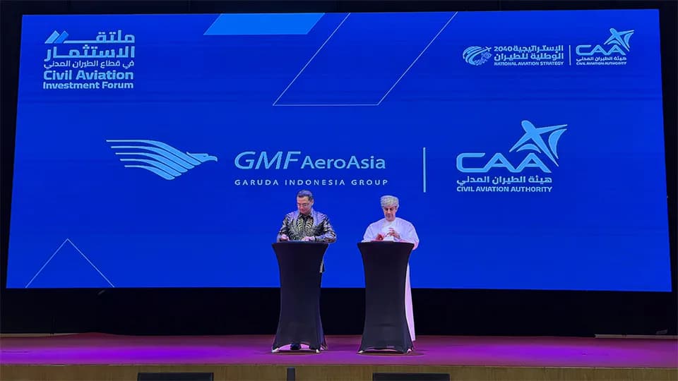 Indonesia’s GMF AeroAsia to run Oman’s aviation maintenance facility