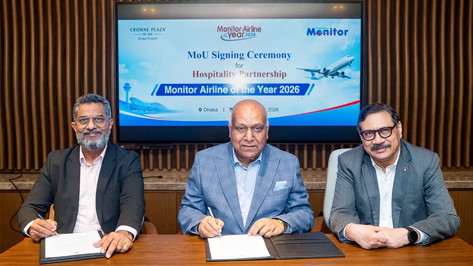 Crowne Plaza Dhaka Airport becomes hospitality partner of Monitor Airline of the Year 2026