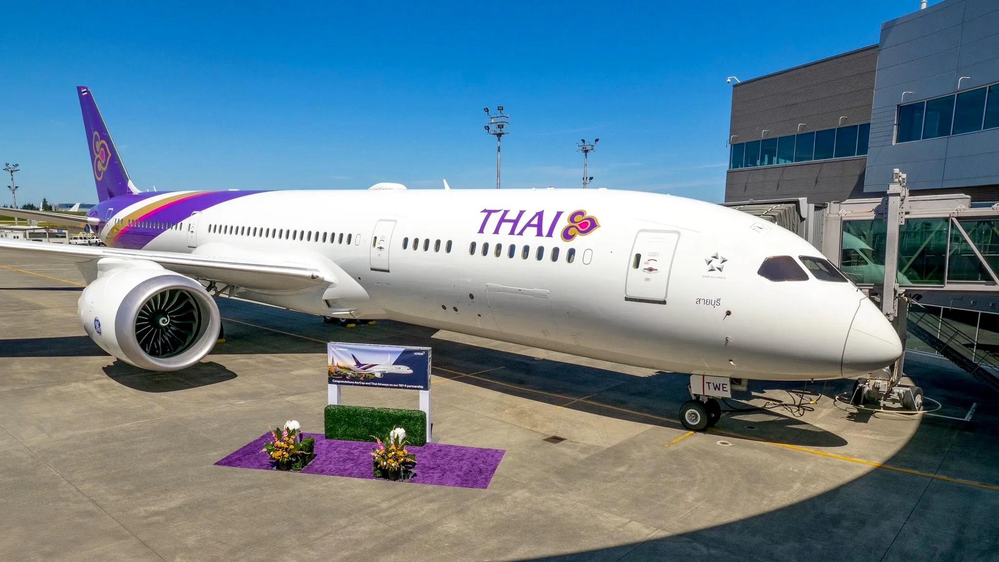 Thai Airways adds first GEnx-powered 787-9 from AerCap