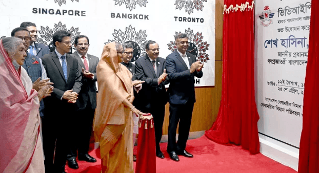 শাহজালাল বিমানবন্দরের ভিভিআইপি লাউঞ্জ উদ্বোধন করলেন প্রধানমন্ত্রী