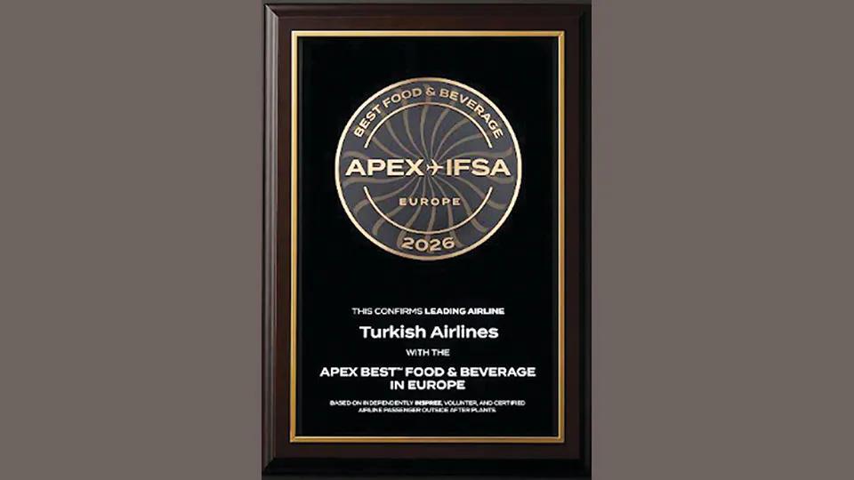 Turkish Airlines named Best F&B Airline in Europe for fifth time