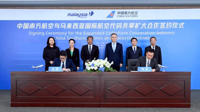 Malaysia Airlines, China Southern expand codeshare partnership