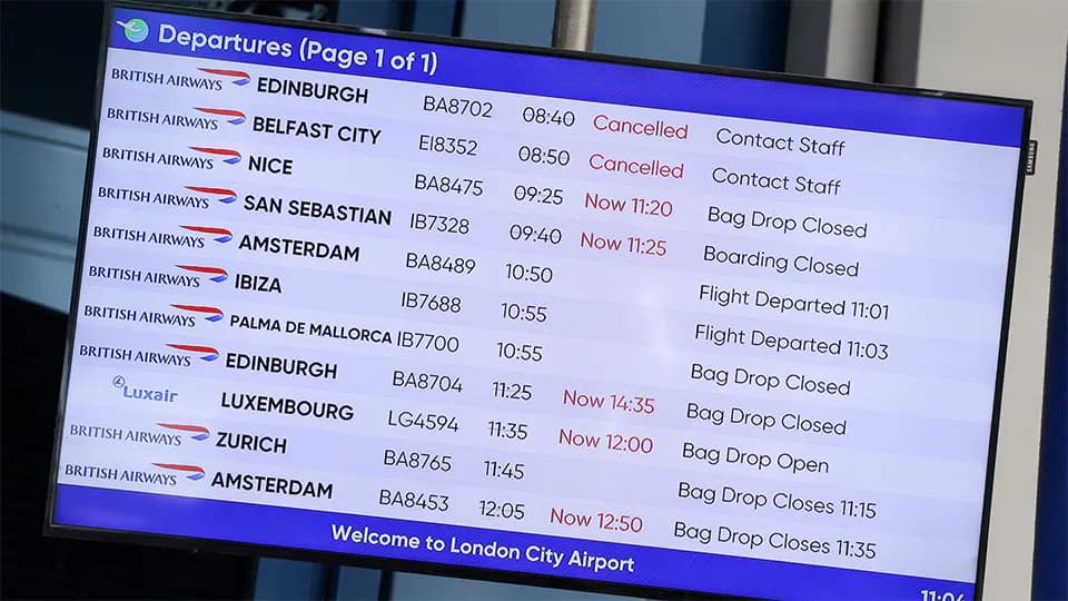UK flights disrupted by second air traffic control outage