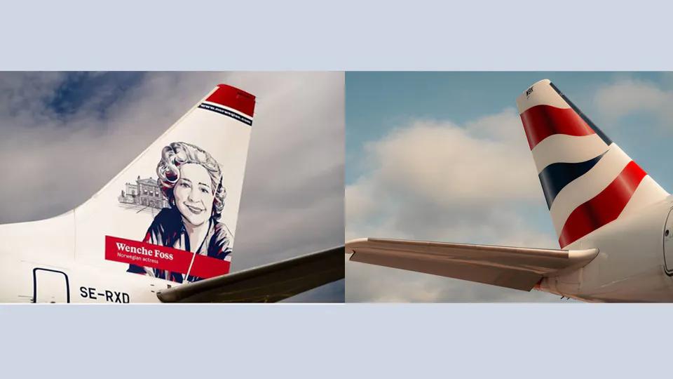 Norwegian Air, British Airways places logo-swap bet ahead of WC quarterfinal