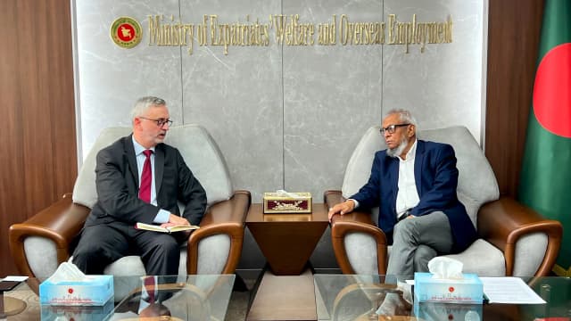 EU Ambassador, Expat Minister discuss safe migration, labor law reforms