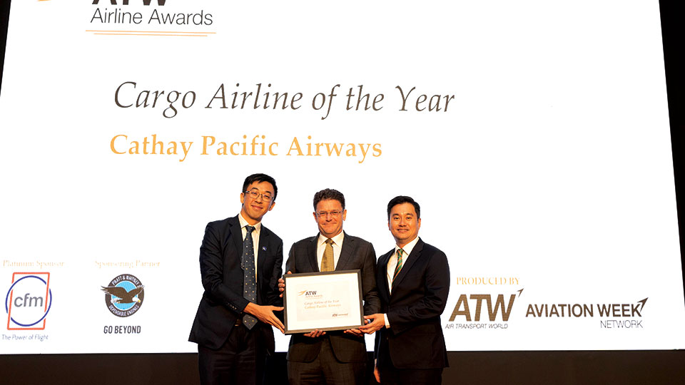 Cathay Pacific wins Cargo Airline of the Year award