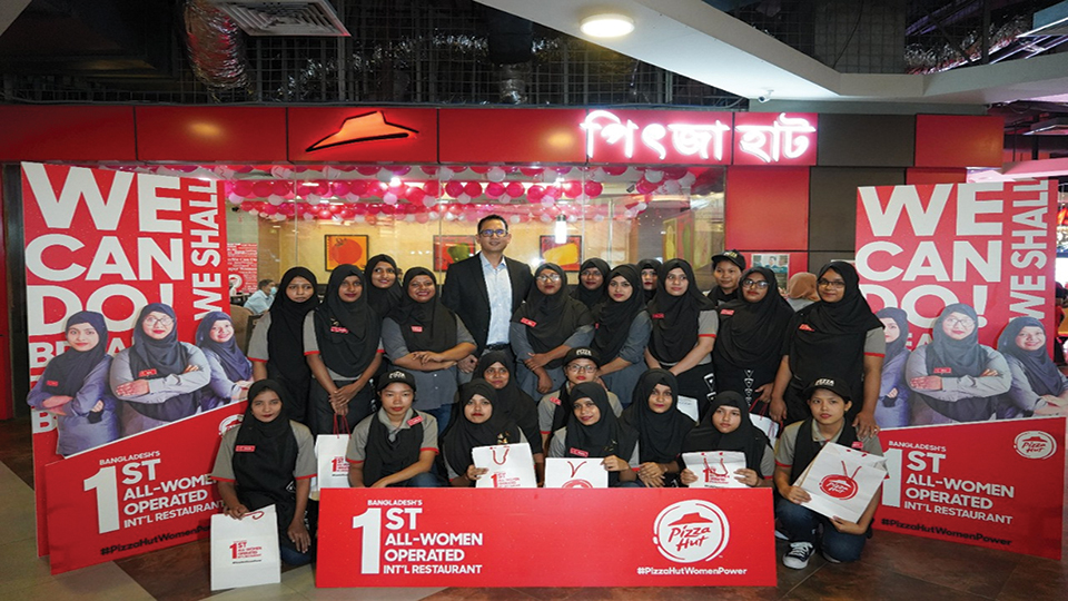 Pizza Hut BD's first branch to be run by women only