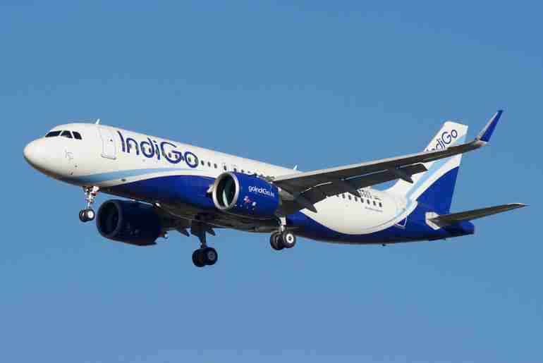 Indigo flight misses taxiway after landing, blocks departures